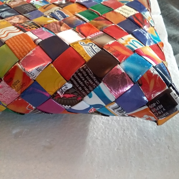 Candy Wrapper Shoulder Bag Handbag Metallic unique 1990s Hard To Find - Picture 5 of 10